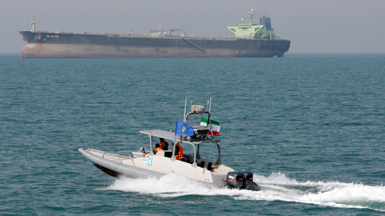Iran Revolutionary Guard speedboat
