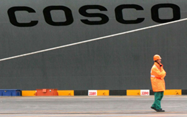 Cosco vessel