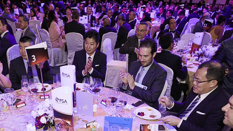 Tables at the Lloyd's List Asia awards 2017