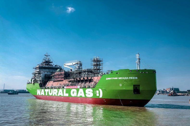 Gazprom Neft LNG bunkering vessel Dmitry Mendeleev