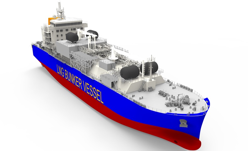 TOTAL_Navire avitailleur GNL 3D LNG bunkering vessel