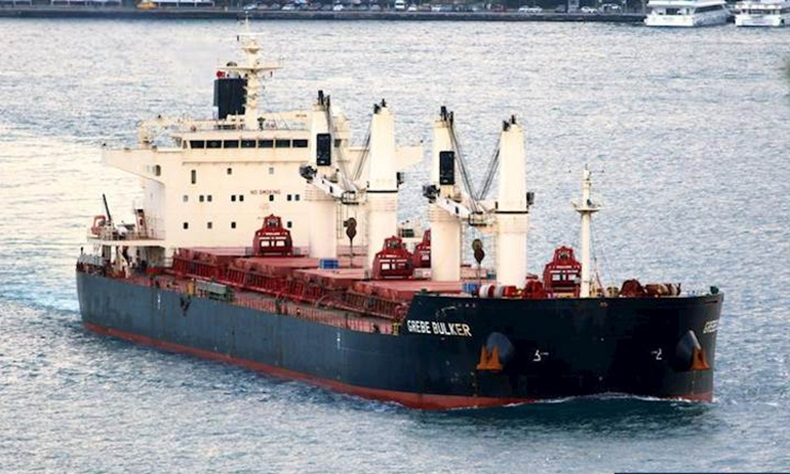 Grebe Bulker, involved in piracy indicent Gulf of Guinea