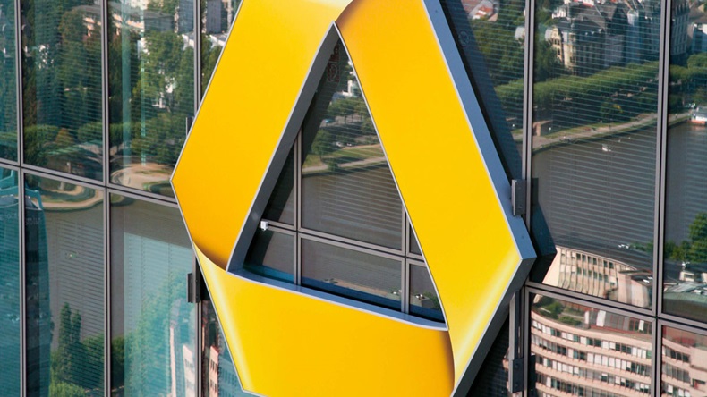 Commerzbank sign on building