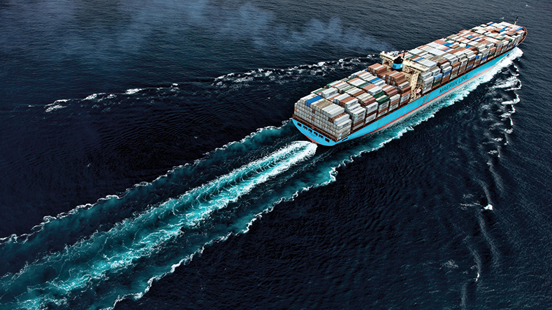 Maersk vessel at sea