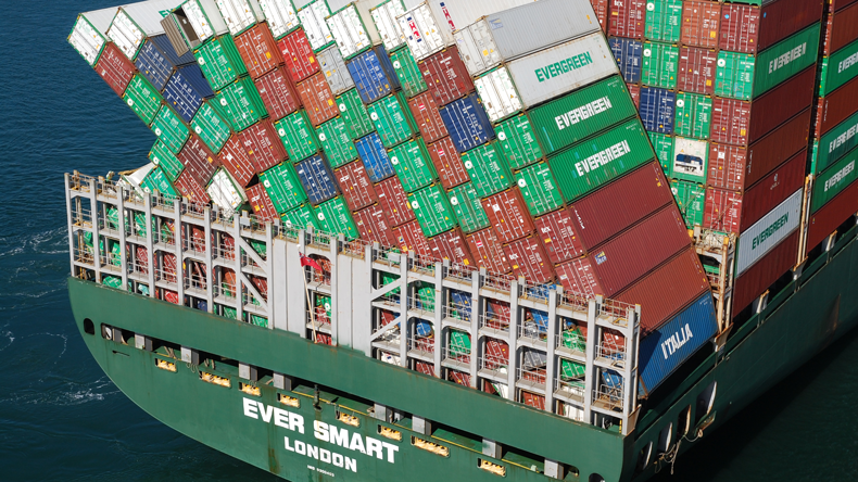 Ever Smart container stow collapse