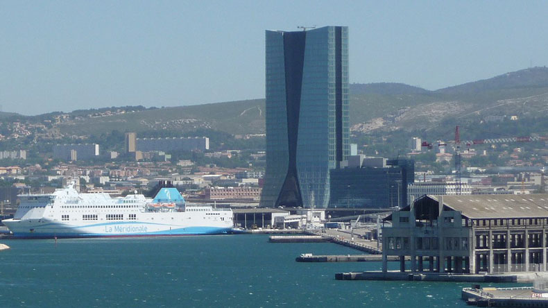 The CMA CGM headquarters tower in Marseilles