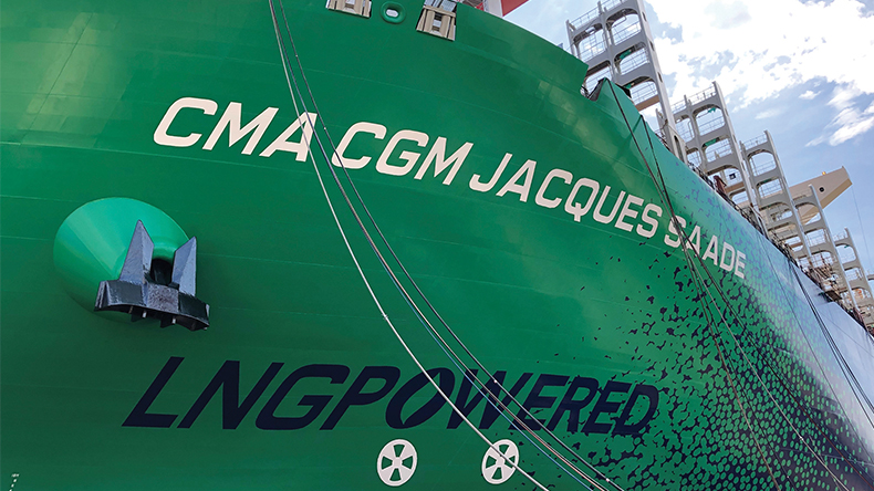 CMA CGM Jacques Saadé — due to be delivered next year — will be the biggest gas-fuelled ship on the water
