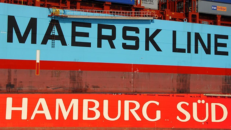 Maersk Line and Hamburg Sud logos