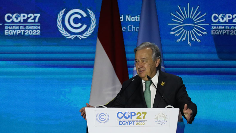 UN Secretary General António Guterres at COP27