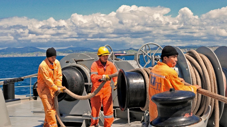Crew change of seafarers