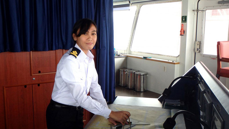 Female deck officer