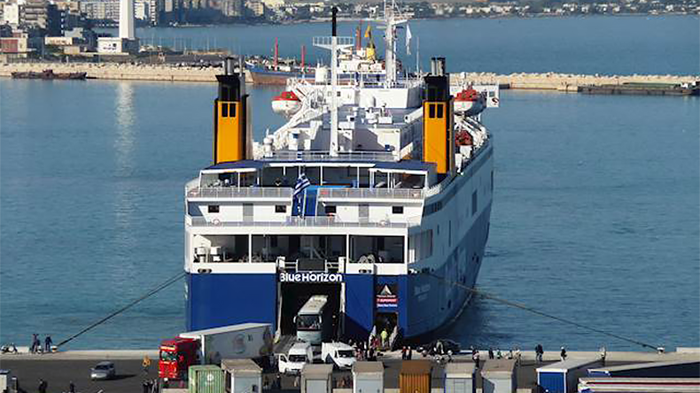 Blue Horizon ferry at port