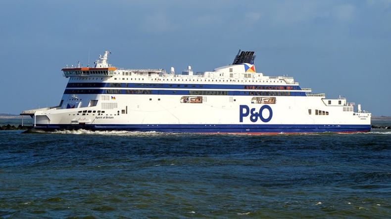 February 2022: The passenger ro-ro Spirit of Britain at Rotterdam. Built 2011 by STX Finland OY (now AS Arctech Helsinki Shipyard) at Rauma, 9,500 dwt, IMO 9524231, Flag Cyprus. As of February 2022, Lloyd’s List Intelligence gives beneficial owner and commercial operator both as The Peninsular and Oriental Steam Navigation Company, with technical manager P&O Ferries Holdings Limited and registered owner P&O Ferries Cyprus Limited