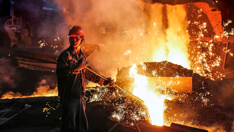 Steel production in China