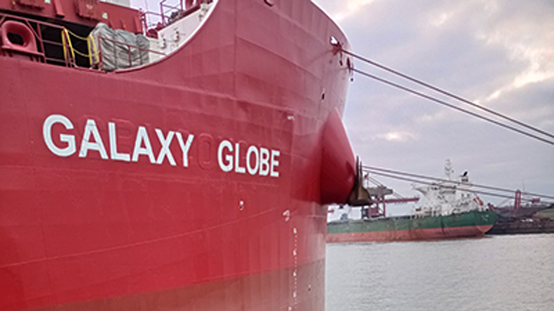 Globus Maritime kamsarmax Galaxy Globe. Pic Globus Maritime