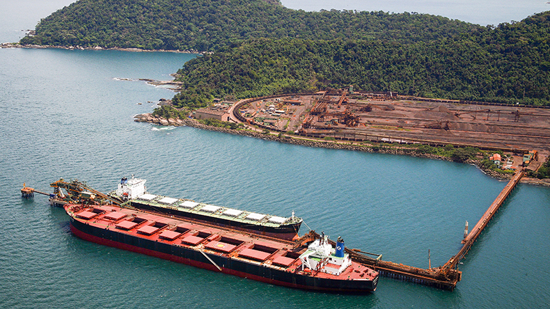 Guaiba iron ore terminal in Brazil Pulsar Imagens / Alamy Stock Photo