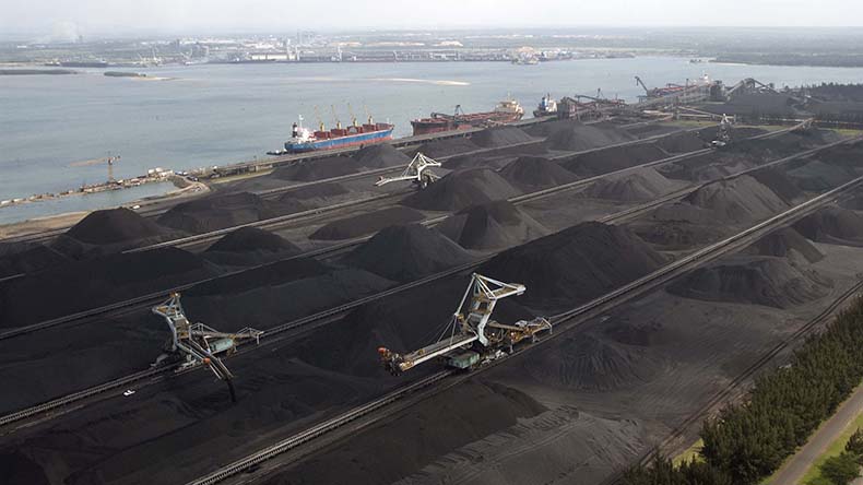 Nov 2008: General view of Richards Bay Coal Terminal (RBCT) in South Africa.  Photo: RBCT