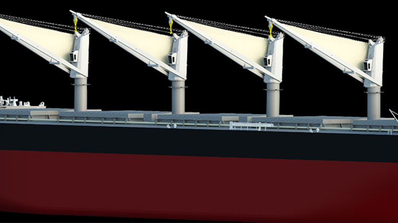 Image of the ship equipped with Delta Sail credit MOL / Iknow Machinery