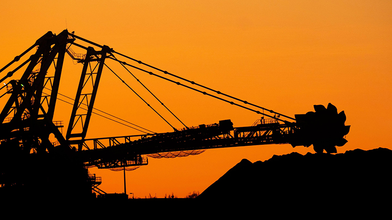 Iron ore mining machinery in Port Hedland, Western Australia