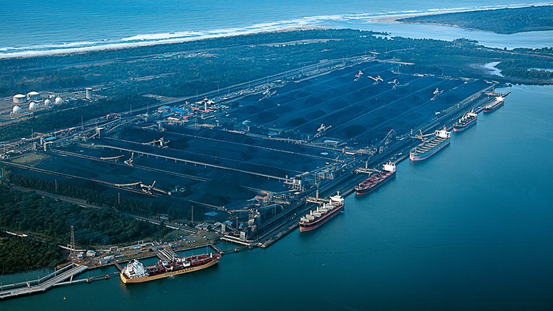 Coal terminal and ships at Richards Bay