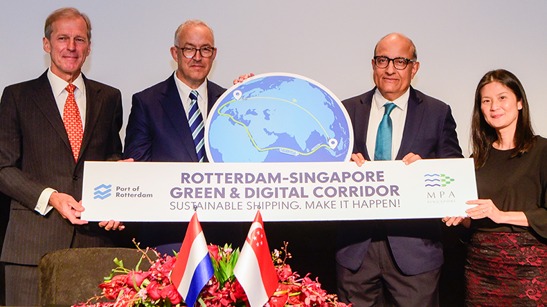 MPA Singapore forms green corridor with Rotterdam Port