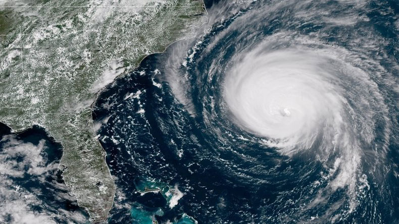 Hurricane Florence satellite image