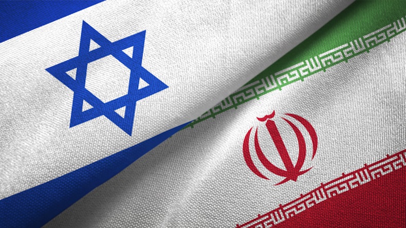 Iran and Israel two flags together Oleksii Liskonih/Getty Images