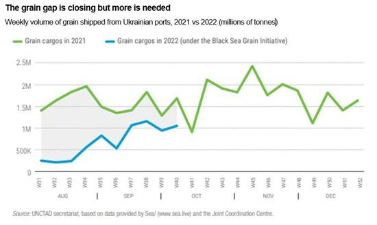 The grain gap is closing but more is needed, UNCTAD