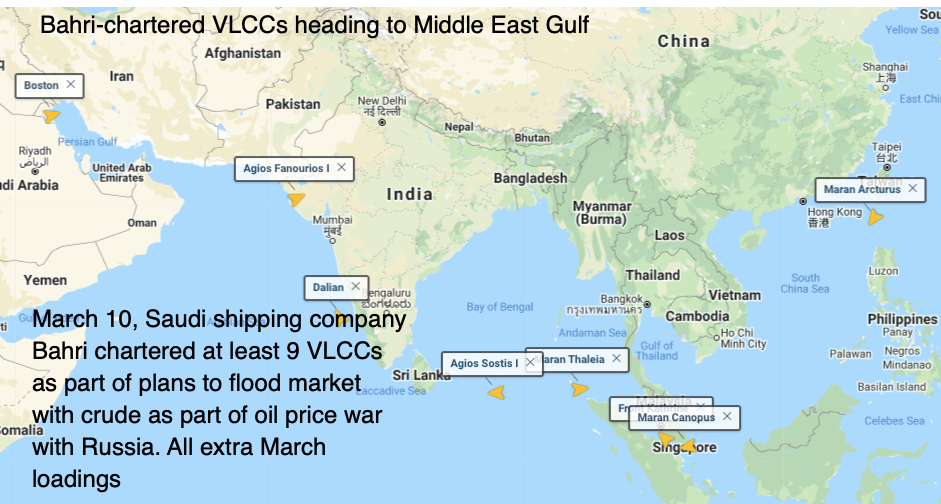 Bahri-chartered VLCCS March 10