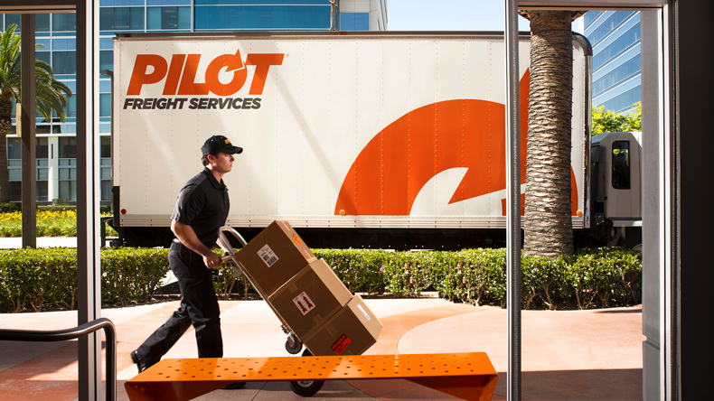 Pilot Freight Services delivery. Picture: Pilot Freight Services