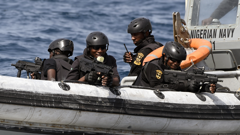 Nigeria anti-piracy patrol. Credit Pius Utomi Ekpei/AFP via Getty Images