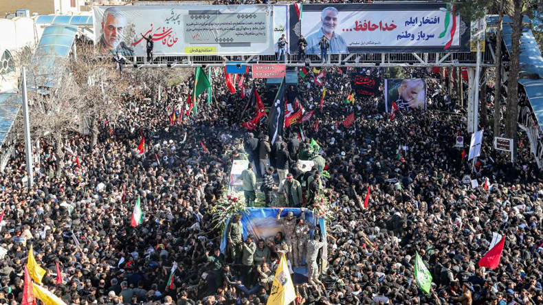 Funeral of Qasem Soleimani in his home town, Kerman, Iran