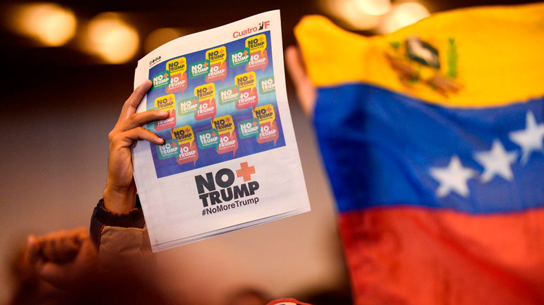 Venezuela defiance at Trump sanctions. Matia Delacroix/AFP via Getty Images