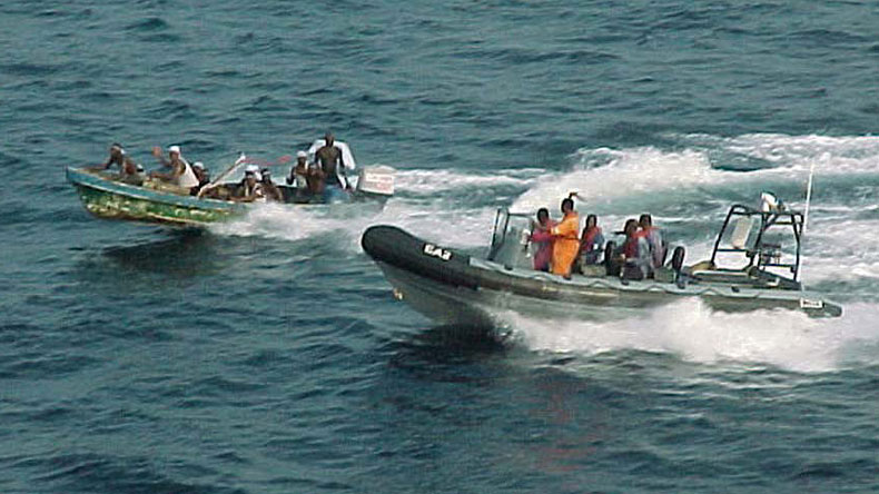 Pirate boats off Nigeria