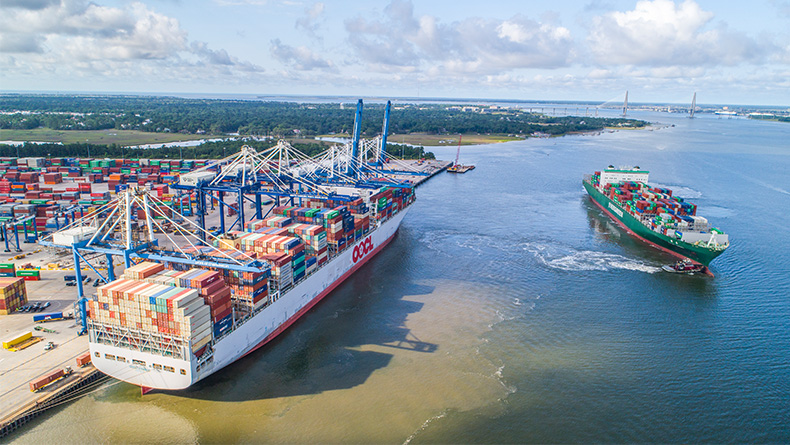 Charleston port: OOCL France, the largest ship the port has handled