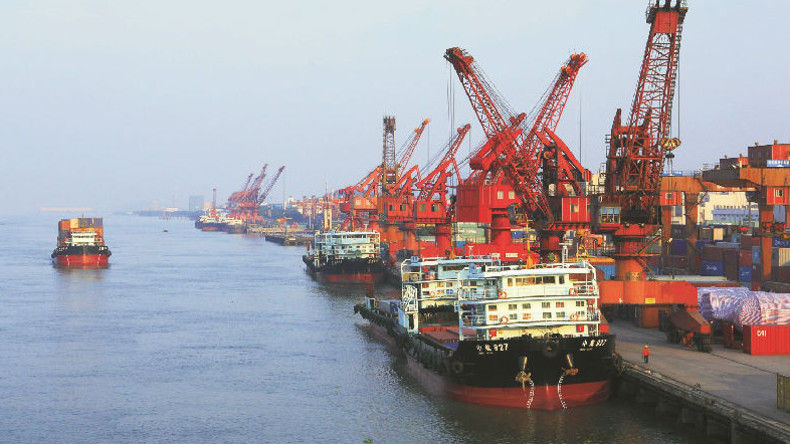Zhongshan port operated by the Zhoushan Port Group