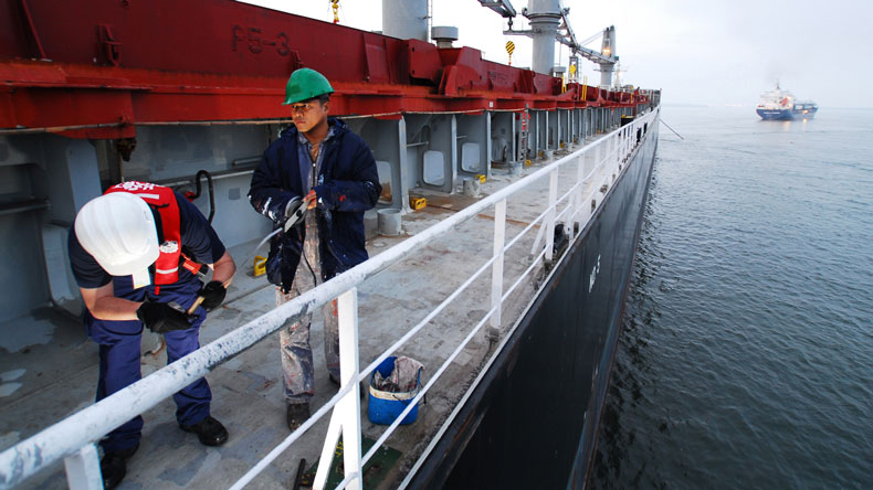 Ballast water inspection by US Coast Guard