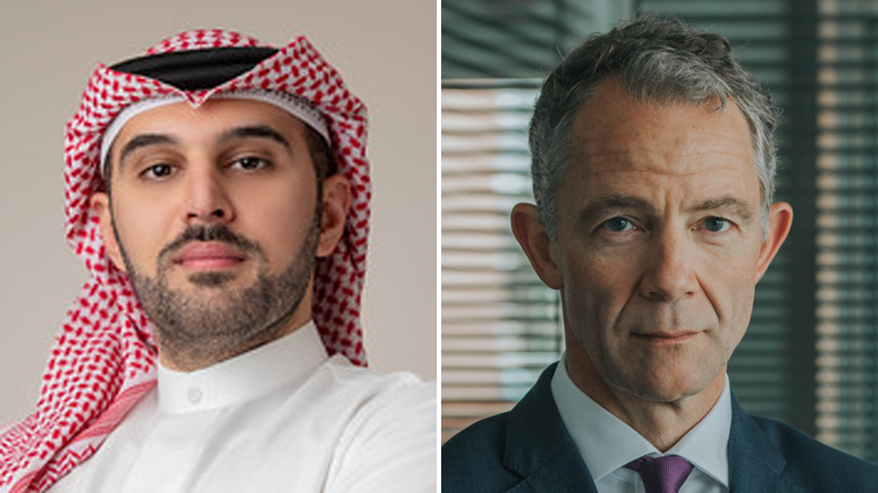From left: Hamad Al-Saati, chairman and CEO of Spectrum Group, and Mark O’Neil, CEO, Columbia Shipmanagement