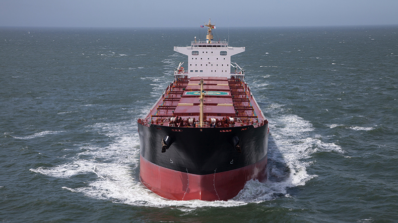 bulk carrier at sea Credit: Tom Paiva / Alamy Stock Photo