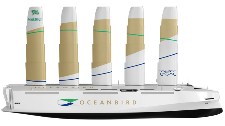 OceanBird wind-powered vessel from Alfa Laval