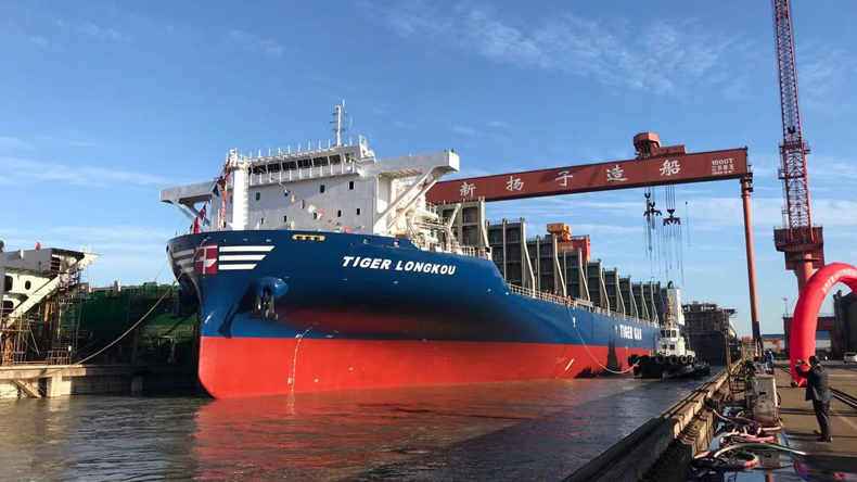 Tiger Longkou has been built to carry an LNG cargo divided into individual ISO tanks