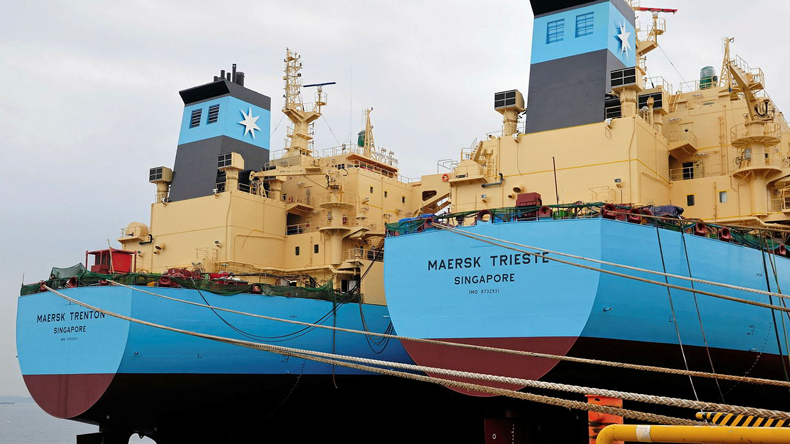 Maersk Trenton (left) and Maersk Trieste, both built 2017. Picture from Maersk Tankers