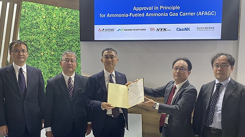 ClassNK grants AiP for ammonia-fuelled ammonia gas carrier