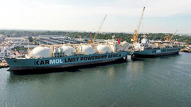Karmol LNGT Powership Africa at port