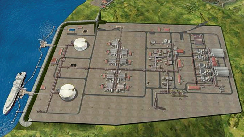 The Plaquemines LNG project: Image from Venture Global