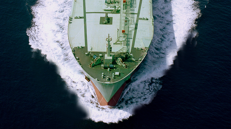 Very large gas carrier bow Taken from Legacy images 