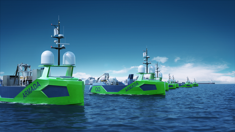 The Armada fleet of robotic vessels under construction as of Feb 2020