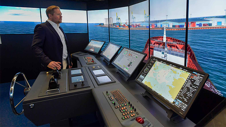 Autonomous shipping simulator