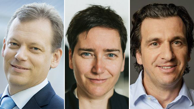 Appointments to Wärtsilä Corporation’s Board of Management, from left: Roger Holm, Tamara de Gruyter and Sean Fernback