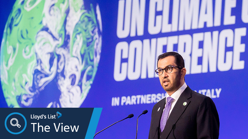 Sultan Ahmed al-Jaber at the UN Climate Change Conference COP26